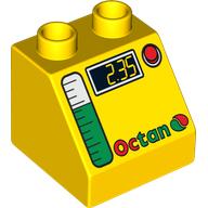 ROOF TILE 2X2X1 1/2, D.PETROL