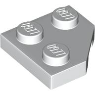 PLATE 2X2, CORNER, 45 DEG.