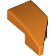 LEFT PLATE 1X2, W/ BOW, 45 DEG. CUT