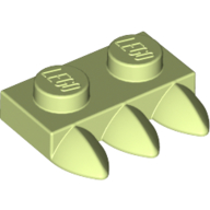 1X2 PLATE WITH 3 TEETH