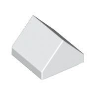 ROOF TILE 1X1, DEG. 45, W/O KNOBS