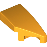 RIGHT PLATE 1X2, W/ BOW, 45 DEG. CUT