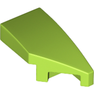 RIGHT PLATE 1X2, W/ BOW, 45 DEG. CUT