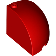 1/4 SPHERE 4X4X2 2/3, W/ KNOB