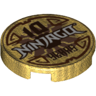 FLAT TILE 2X2, ROUND, NO. 1174