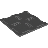 PLATE 16X16X2/3, W/ 8 CUT OUT