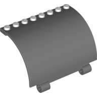 WALL W/ BOW 5X8X3 2/3 W/ CROSS HOLE