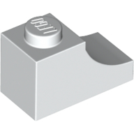 BRICK 1X2, OUTSIDE HALF ARCH, NO. 1