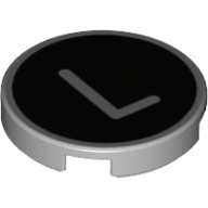 FLAT TILE 2X2, ROUND, NO. 1208