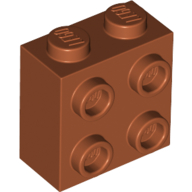 BRICK 1X2X1 2/3 W/4 KNOBS