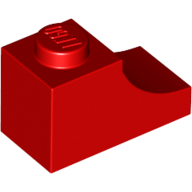 BRICK 1X2, OUTSIDE HALF ARCH, NO. 1