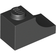 BRICK 1X2, OUTSIDE HALF ARCH, NO. 1