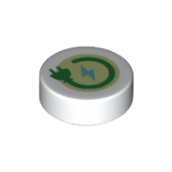 FLAT TILE 1X1, ROUND, NO. 191