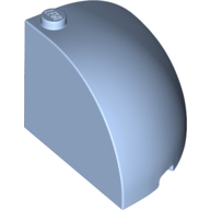 1/4 SPHERE 4X4X2 2/3, W/ KNOB