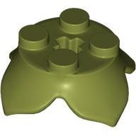 PLATE 2X2,2/3 W/KRYDSHUL& CROWN LEAF