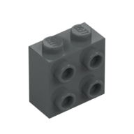BRICK 1X2X2, W/ 8 KNOBS