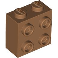 BRICK 1X2X1 2/3 W/4 KNOBS