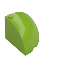 1/4 SPHERE 4X4X2 2/3, W/ KNOB