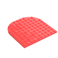 PLATE 10X10, 1/2 CIRCLE, NO. 1