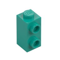 BRICK 1X1X1 2/3, W/ VERT. KNOBS