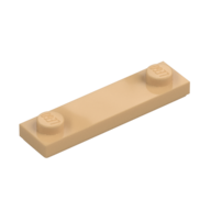 PLATE 1X4, W/ 2 KNOBS, NO. 2