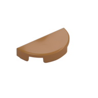 TILE 1X2, W/ 1/2 CIRCLE
