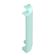 WALL 2X2X5, 1/4 CIRCLE, W/ CUTOUT