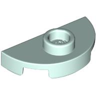 PLATE 1X2, 1/2 CIRCLE, W/ 1 KNOB