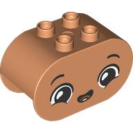 BRICK 2X4X2, OVAL, NO. 33