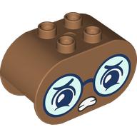 BRICK 2X4X2, OVAL, NO. 34