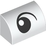 BRICK 1X2, OUTSIDE HALF BOW, NO. 37